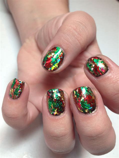 shellac nails for christmas|christmas shellac nail ideas.